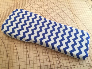 Bugaboo Buffalo fitted sheet for carrycot bassinet Royal Blue chevron